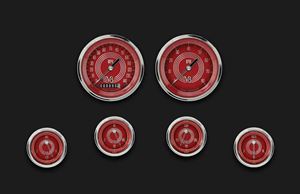 Picture of V8 Red Steelie Six Gauge Set 01