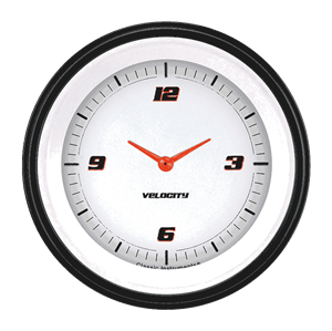 Picture of Velocity White 3 3/8" Clock