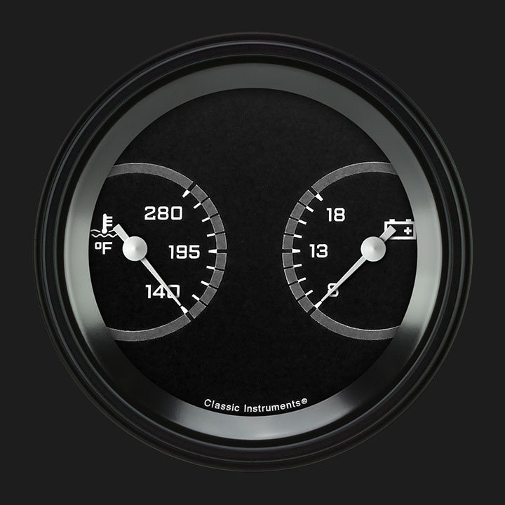 Picture of AutoCross Gray 3 3/8" Temp & Volt Dual