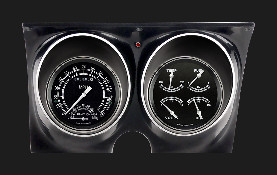 1968 Camaro Dash Instrument Cluster Housing Assembly with Gauges  (Customizeable, You Design), Complete Preassembled, OE Style