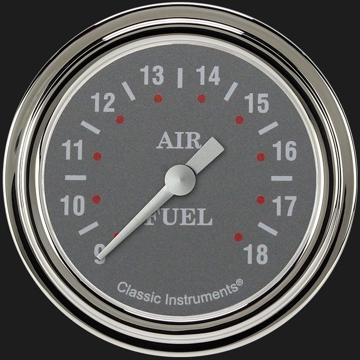 Picture of Silver Gray 2 5/8" Air Fuel Ratio Gauge
