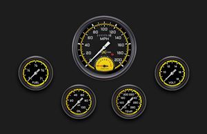Picture of AutoCross Yellow Five Gauge Set 365