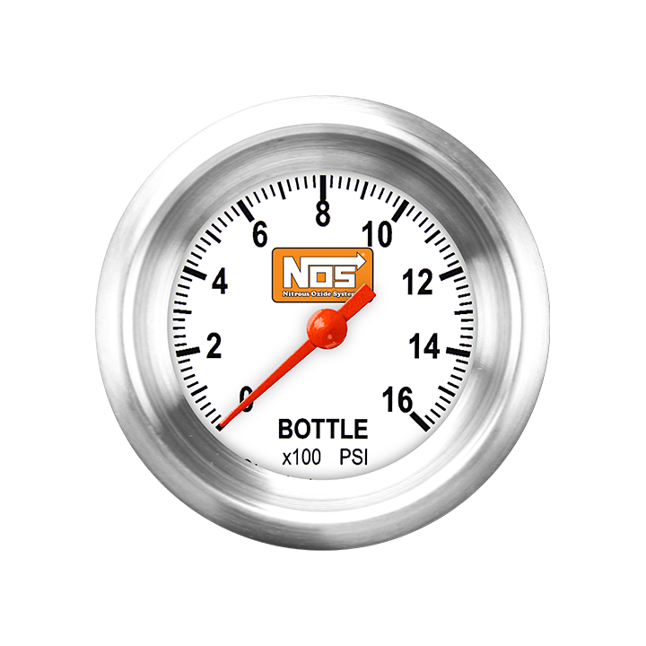 Picture of 2 1/8" NOS Bottle Pressure Gauge, White