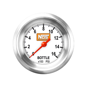 Picture of 2 1/8" NOS Bottle Pressure Gauge, White