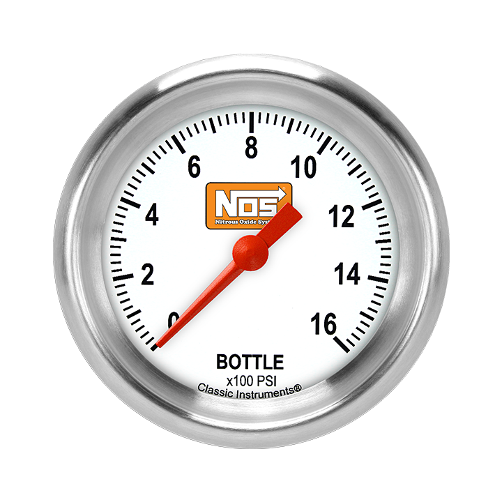 Picture of 2 5/8" NOS Bottle Pressure Gauge, White