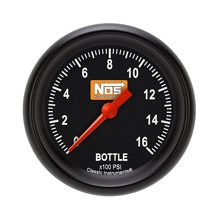 Picture of 2 5/8" NOS Bottle Pressure Gauge, Black