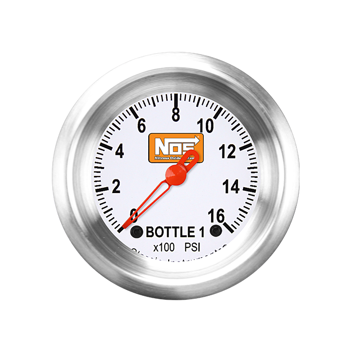 Picture of 2 1/8" NOS VNET Bottle 1 Pressure Gauge, White