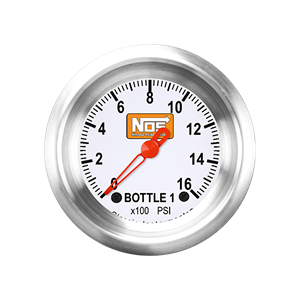 Picture of 2 1/8" NOS VNET Bottle 1 Pressure Gauge, White