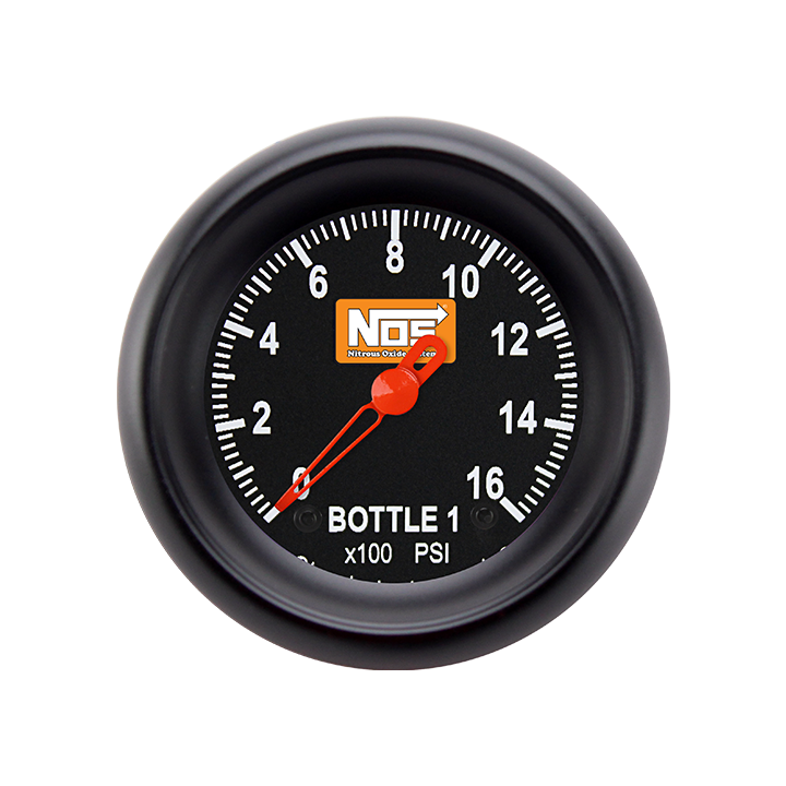 Picture of 2 1/8" NOS VNET Bottle 1 Pressure Gauge, Black