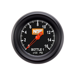 Picture of 2 1/8" NOS VNET Bottle 1 Pressure Gauge, Black