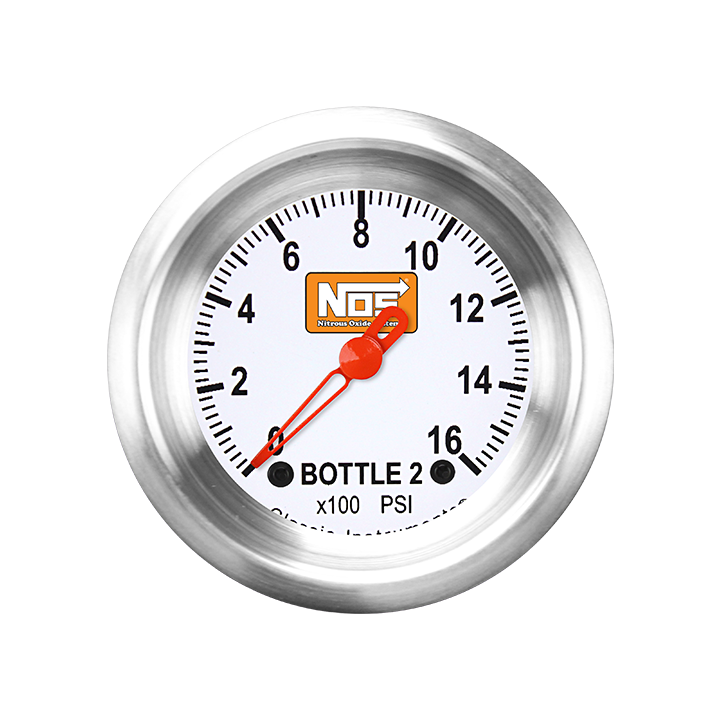 Picture of 2 1/8" NOS VNET Bottle 2 Pressure Gauge, White