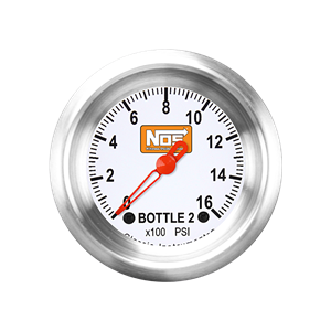 Picture of 2 1/8" NOS VNET Bottle 2 Pressure Gauge, White
