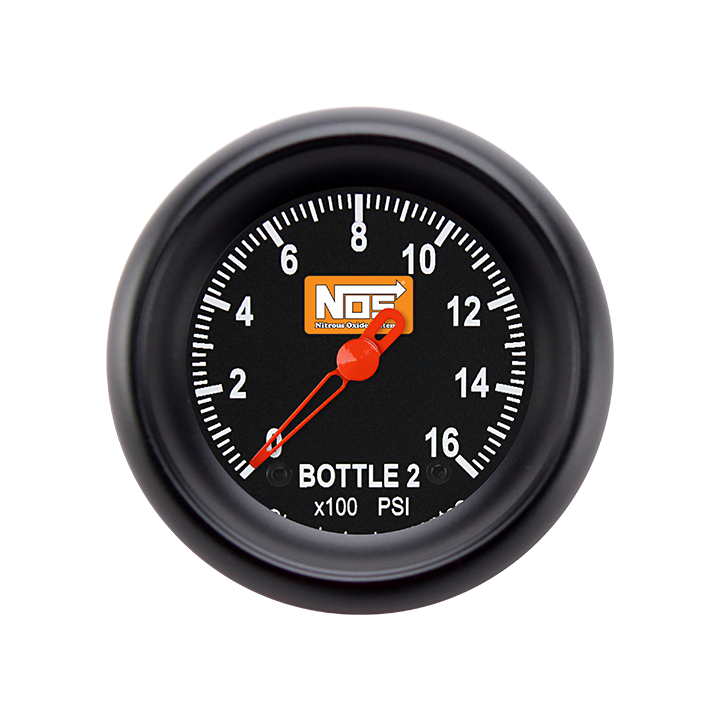 Picture of 2 1/8" NOS VNET Bottle 2 Pressure Gauge, Black