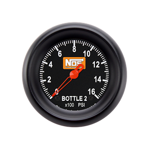 Picture of 2 1/8" NOS VNET Bottle 2 Pressure Gauge, Black