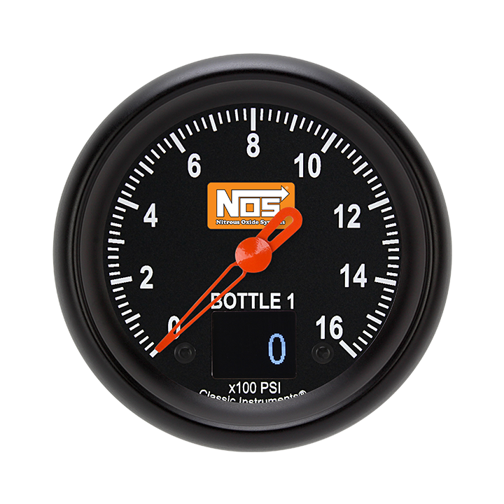 Picture of 2 5/8" NOS VNET Bottle 1 Pressure Gauge, Black