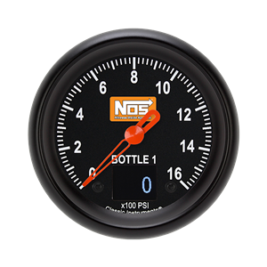 Picture of 2 5/8" NOS VNET Bottle 1 Pressure Gauge, Black