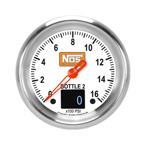 Picture of 2 5/8" NOS VNET Bottle 2 Pressure Gauge, White