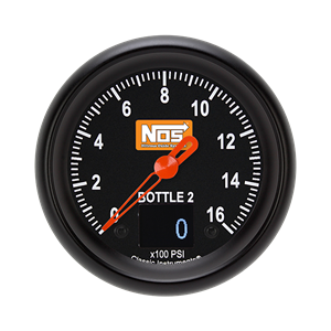 Picture of 2 5/8" NOS VNET Bottle 2 Pressure Gauge, Black